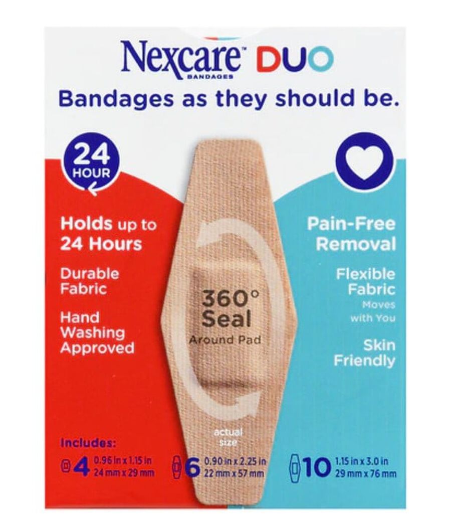 Nexcare DUO Bandage, Assorted, 20ct
